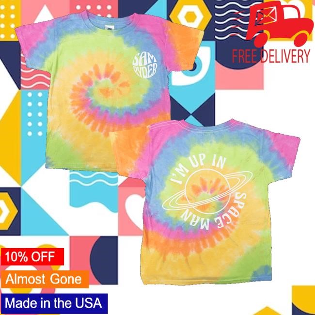 Sam Ryder I'm Up In Space Man Tie Die Tank Top