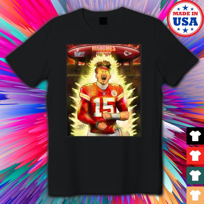 Super Saiyan Patrick Mahomes Chiefs Two Mvps World Champ Shirt