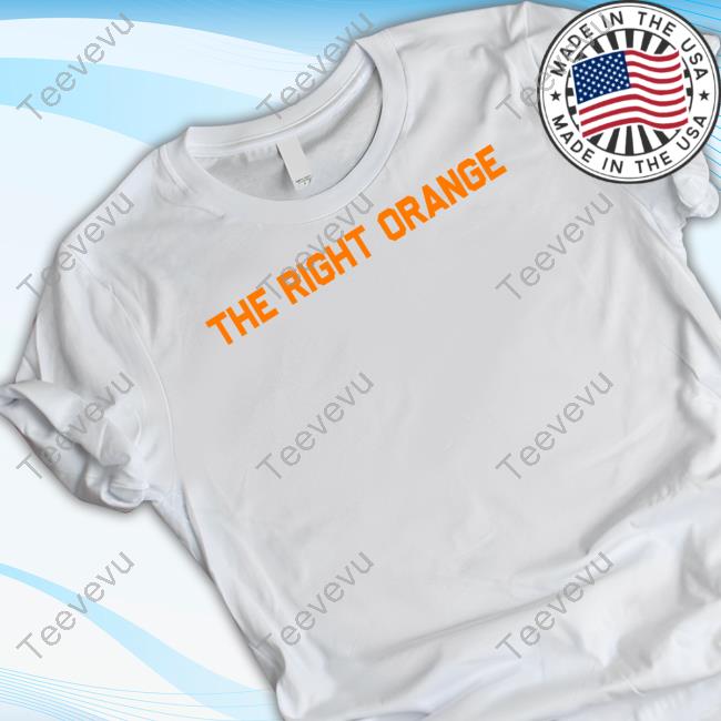 The Right Orange Pantone 151 C Volunteer Club New Shirt