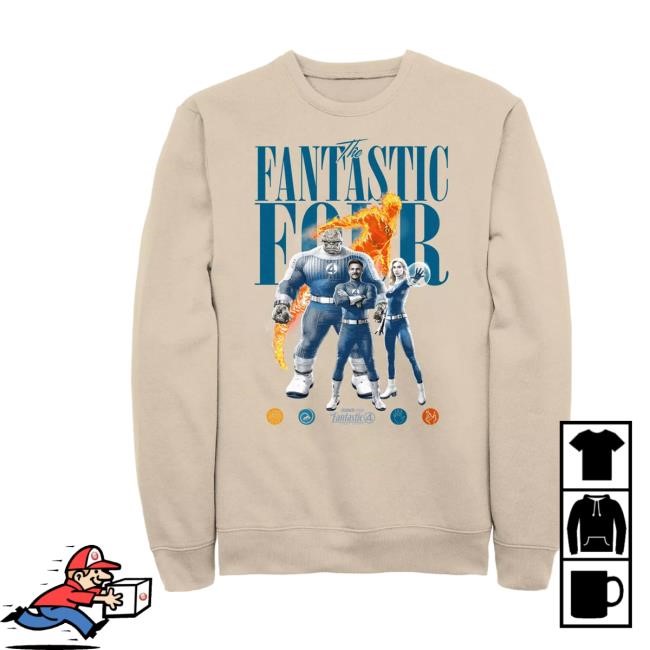 Disney Store Fantastic 4 First Steps Team Sweater Disney Store Fantastic 4 First Steps Team Sweatshirt