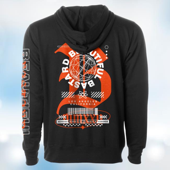Official Philip Defranco Merch Store Beautiful Bastard Beautiful Bastard La - Pull Over Hoodie Black Beautifulbastard Philipdefranco Shop