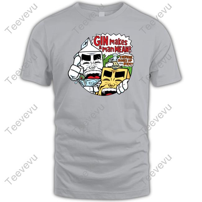 Official Gin Makes A Man Mean Hooded Sweatshirt