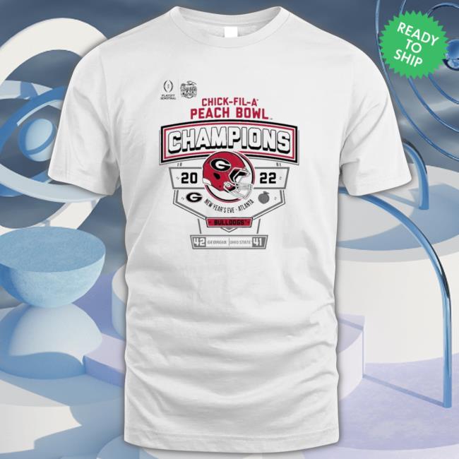 2022 Chick-Fil-A Peacah Bowl Champions Georgia Bulldogs Sweaters