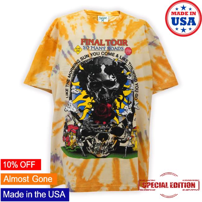 Official So Many Roads / Hand Dyed Tie- Dye Gold Hoodie Sweatshirt