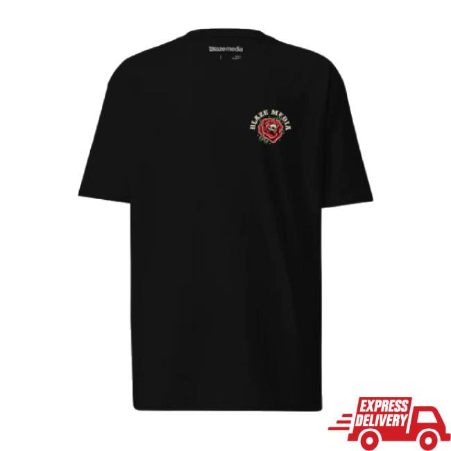 Original Blaze Media Merch Store Blaze Heritage Dlmvd Single Rose Heavyweight Long Sleeve Tee Blazemedia Shop