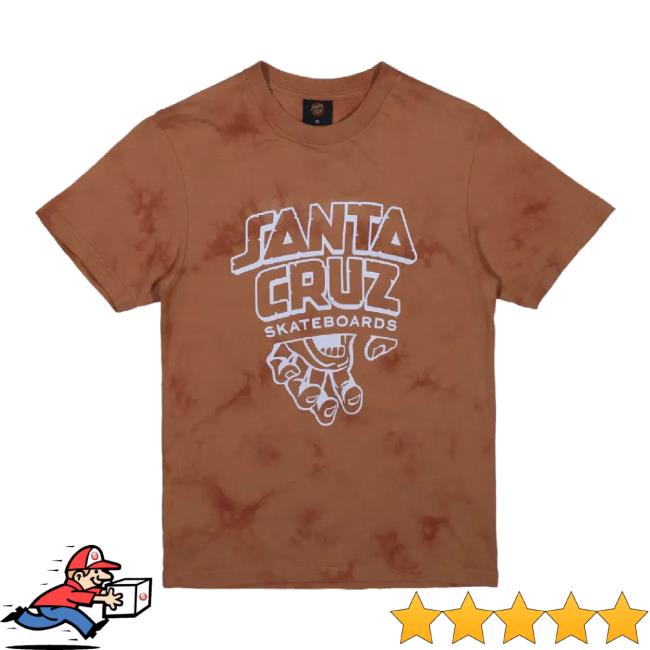 Trending Chances Merch Store Santa Cruz Boys Inherit Stacked Strip Front Hoodie In Ginger Tie Dye Chances Shop
