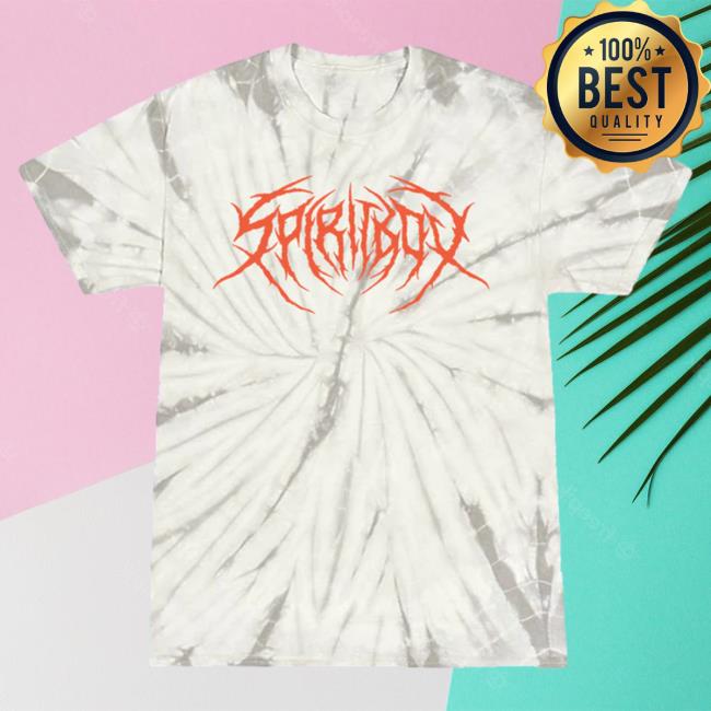 Official Spiritbox Merch Death Metal Logo Spider Grey Tie Dye Shirt New
