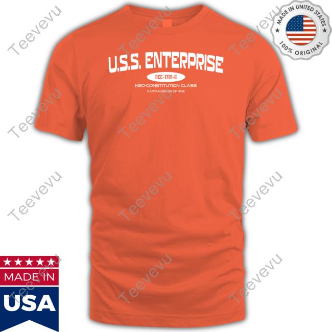 Trekkie Bill U.S.S. Enterprise Ncc-1701-G Neo-Constitution Class Captain Seven Of Nine Sweatshirt
