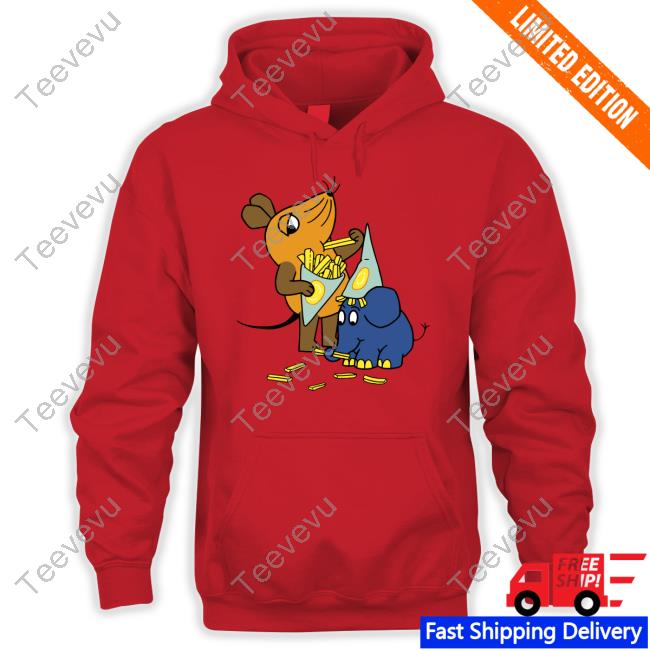 4Sprosse Die Sendung Mit Der Maus Pommes Party T Shirt 4Sprosse Die Sendung Mit Der Maus Pommes Party Hoodie