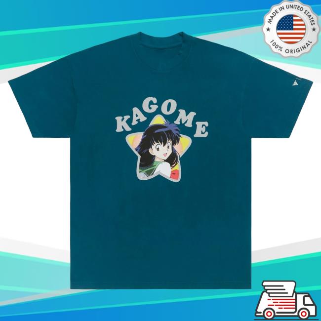Official Hypland Clothing Merch Store Hypland Inuyasha Kagome Fan Club Shirt (Vintage Blue)