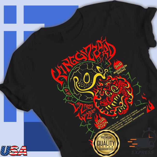 King Gizzard & The Lizard Wizard Tour Us 3 Hour Marathon Shows 2024 T-Shirt King Gizzard & The Lizard Wizard Tour Us 3 Hour Marathon Shows 2024 Tee Shirts