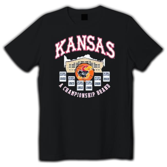 Kansas Jayhawks A Championship Brand tee shirt
