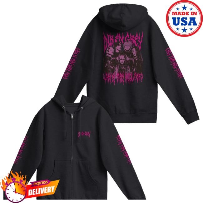 Dir En Grey Merch Store Tour24 Who Is This Hell For Zip Up Tee