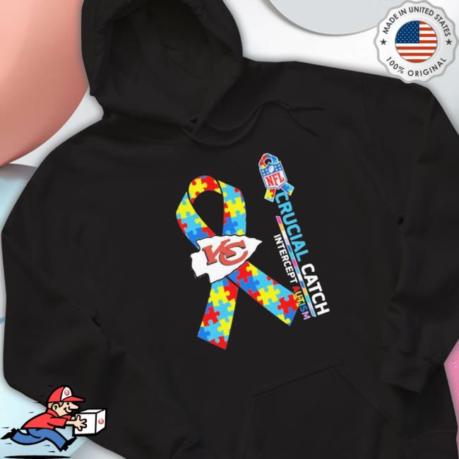 Kansas City Chiefs Crucial Catch Intercept Autism Sweatshirt