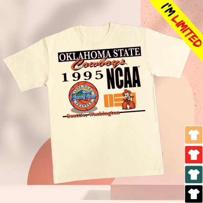 Slamgoods Merch Oklahoma State Cowboys 1995 Final Four Heavyweight Hoodie
