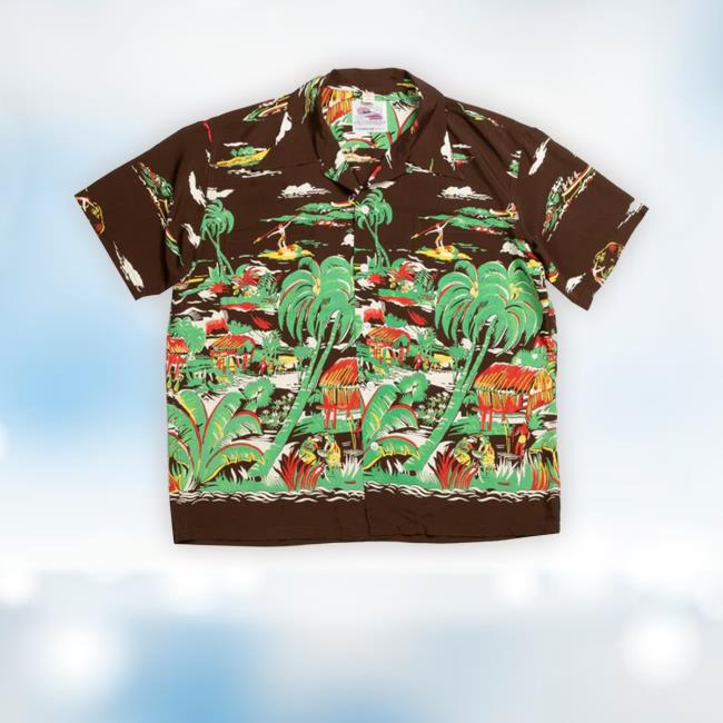 Official Duke Kahanamoku Special Edition 'Hawaiian Village' Hawaiian Tee Shirt