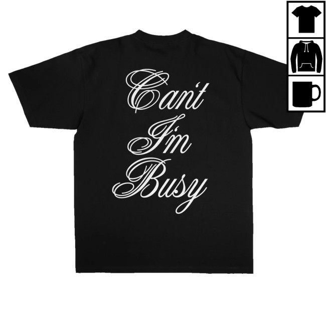Official G-Eazy Merch Can't I'm Busy Statement Black Shirt