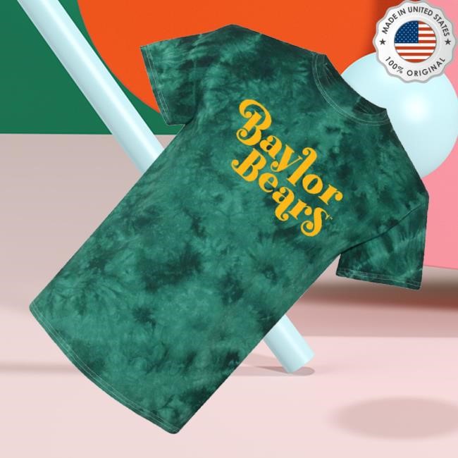 Baylor Bears Womens Green Quinn Tie Dye Short Sleeve T-Shirt