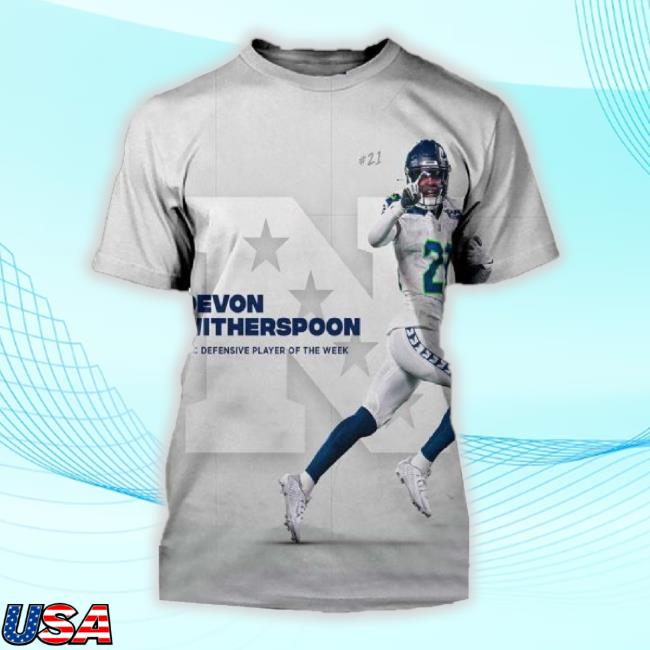 Trending Devon Witherspoon Seattle Seahawks Nfc Defensive Player Of The Week All Over Print Long Sleeve T Shirt