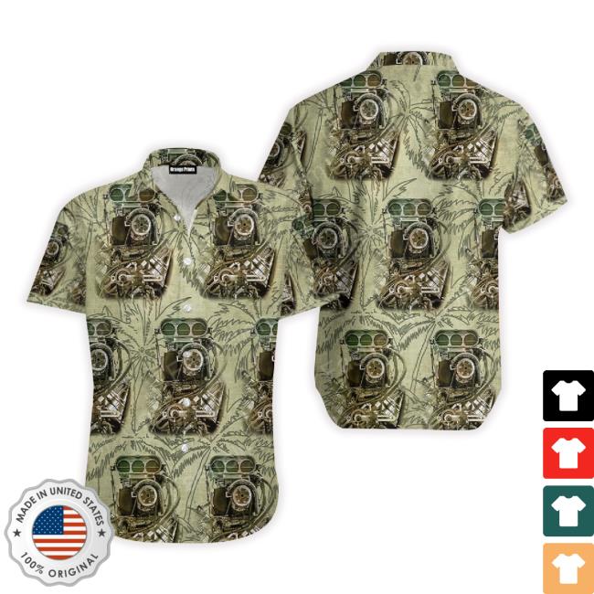 Drag Racing Hawaiian T-Shirt