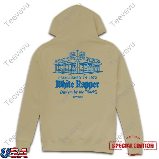 White Rapper Established In 1972 Buy' Em By The Sack Tank Top Eminem X White Castle Rapper Buy' Em By The Sack Shirt