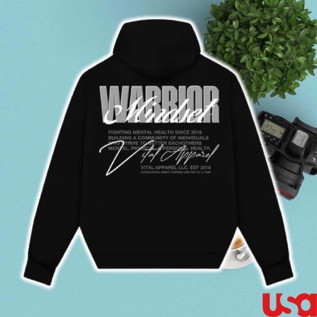 Trending Warrior Mindset Black Sweaters Vt Apparel Merch Store Shop