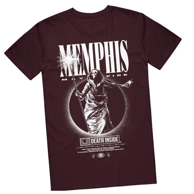 Merchnow Merch Store Memphis May Fire Death Staff Oxblood Shirt