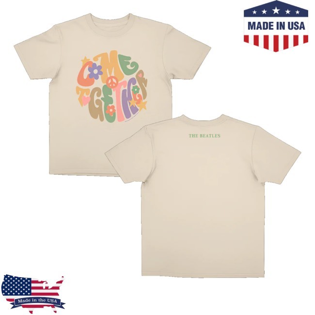 The Beatles Merch Store Come Together Beige T-Shirt, Hoodie, Tank Top, Sweater And Long Sleeve T-Shirt Come Together Beige Tee