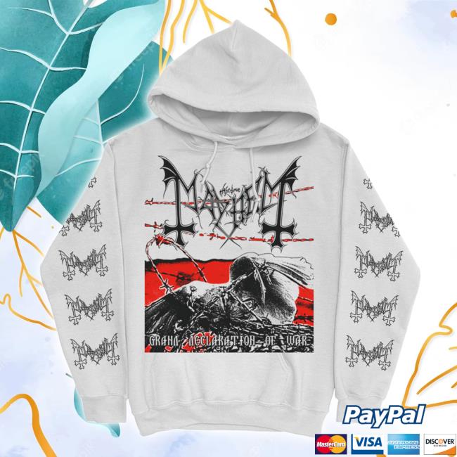 Official Kings Road Merch Store Grand Declaration Of War Pullover Shirts (White) Mayhem Kingsroadmerch
