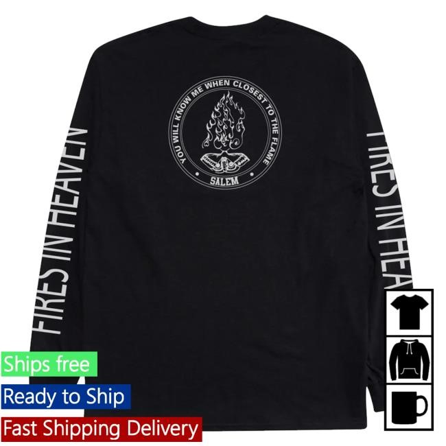S4lem Merch Store Old English Long Sleeve Crewneck Sweatshirt