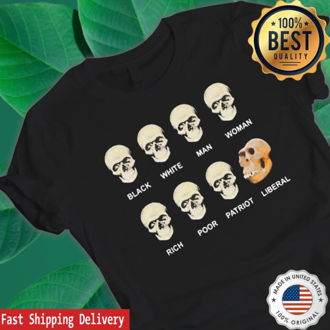 Black White Man Woman Rich Poor Patriot Liberal Skulls Sweatshirts