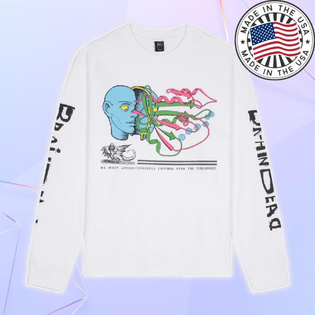 Official Weare Brain Dead Merch Store Conscious Control TankTop - White Wearebraindead Shop
