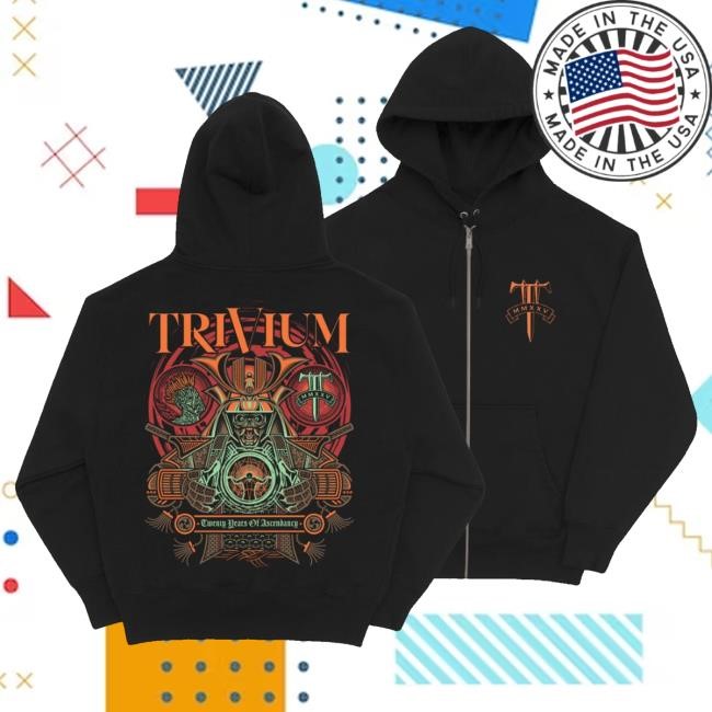 Trivium Merch Anniversary Sweatshirt Trivium Merch Anniversary Hoodie