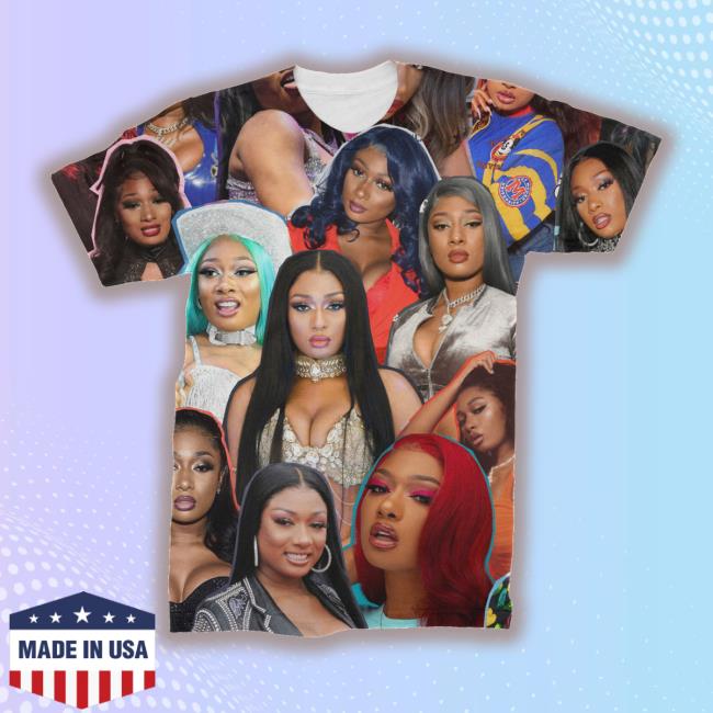 Official Megan Thee Stallion Photo Collage T-Shirt