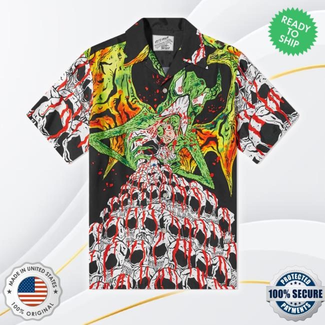 Wacko Maria X Neck Face Type-1 Anniversary Hawaiian Shirt