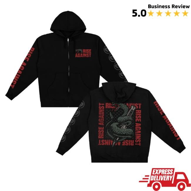 Trending Rise Against Merch Serpent Knife Sweaters (Black)