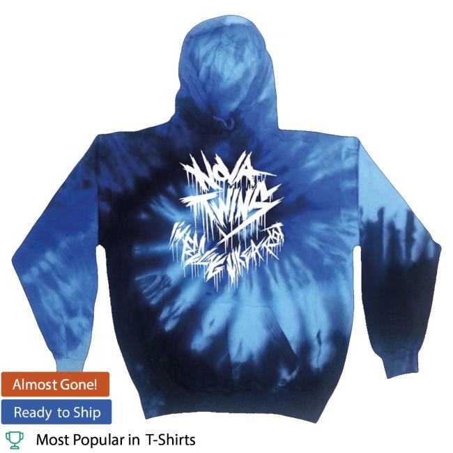 Official Nova Twins Merch Blue Tie-Dye Antagonist Sweatshirt