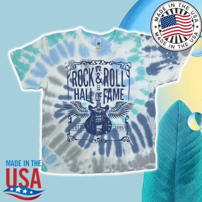 Trending Rock Hall Merch Store Rock Hall Festival Guitar Tie Dye T-Shirt Rockhall Shop