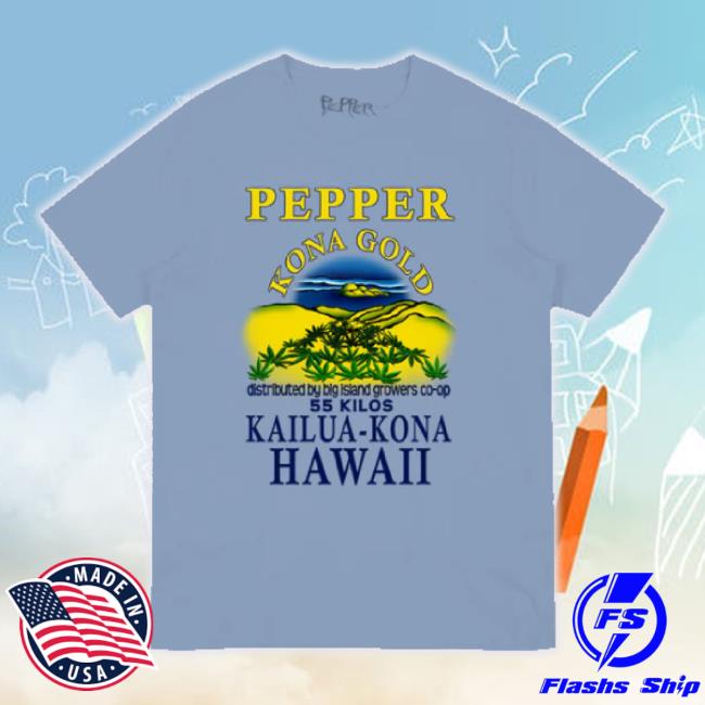 Original Pepper Live Merch Store Kona Light Blue Shirt Smoke Pepperlive Apparel Clothing Shop