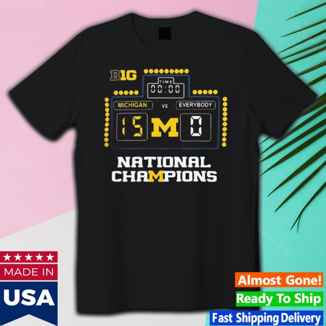 Trending 2024 Michigan Vs Everybody 15-0 National Champions Hoodie