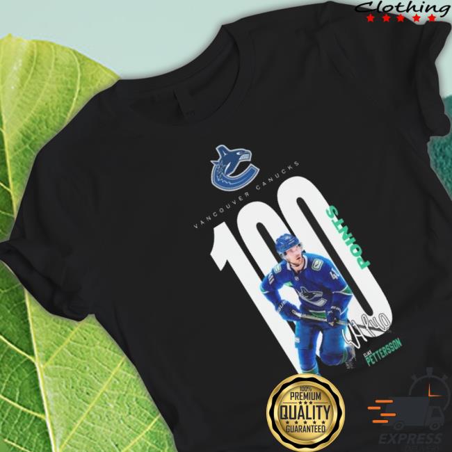 Vancouver Canucks 100 Points Elias Pettersson Signature shirt