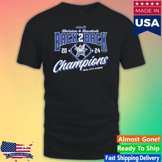 Trending 2024 Mhsaa Baseball D4 Back 2 Back Champions Beal City Aggies Hoodie