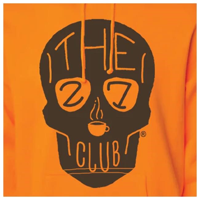 27Clubcoffee Merch Shop Orange And Brown Logo Sweatshirt