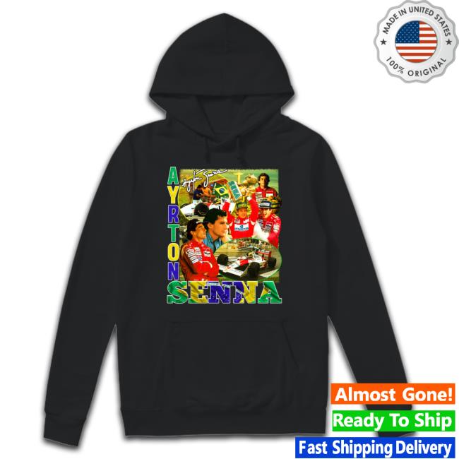 Ayrton Senna McLaren Legend Hoodie Zarga Apparel Ayrton Senna McLaren Legend Tee Shirts