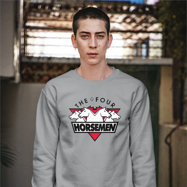 Box Of Gimmicks Store The Four Horsemen Long Sleeve Tee Shirt Blue