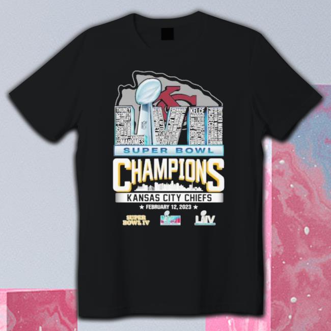 Kansas City Chiefs Super Bowl Champions February 12 2023 Hoodie Kansas City Chiefs Super Bowl Champions February 12 2023 Sweaters