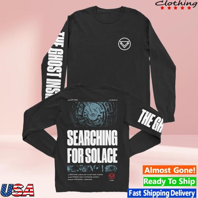 The Ghost Inside Merch Tracklist Long Sleeve Tee Black Crewneck Sweatshirt