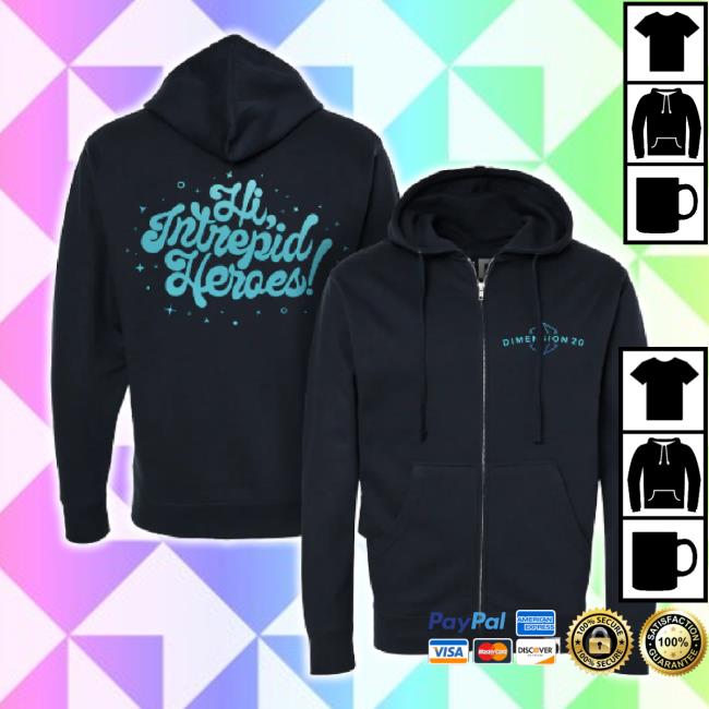 Trending Dropout Merch Store Dimension 20 Logo Classic Shirt (Hi Intrepid Heroes) Dropout Shop