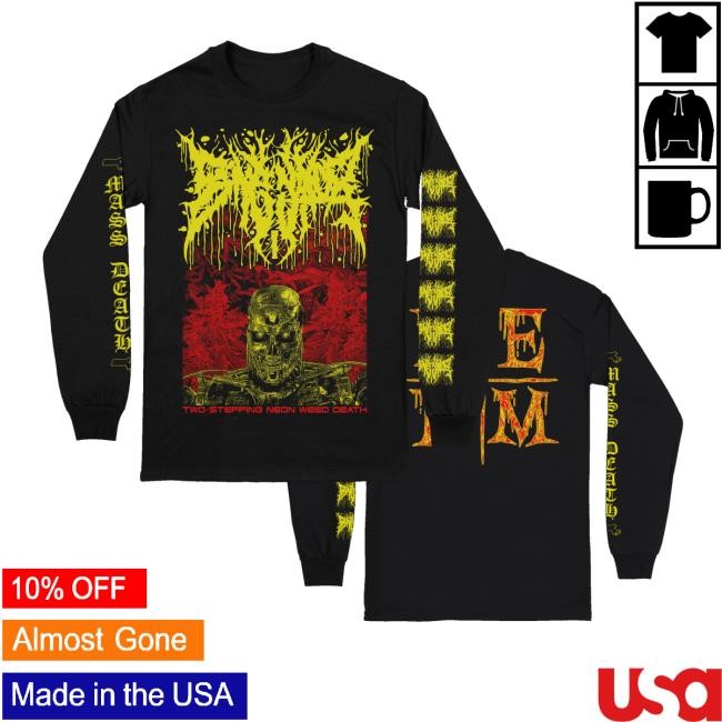Realityfade Merch Bonginator Two Stepping Neon Weed Death Sweatshirt