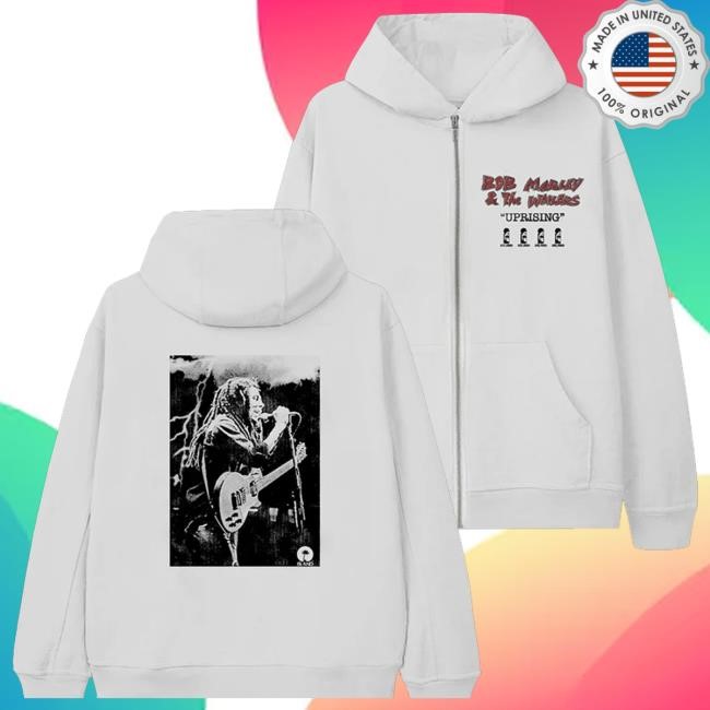 Bob Marley Merch Store Bob Marley & The Wailers Uprising Zip Funny Shirt